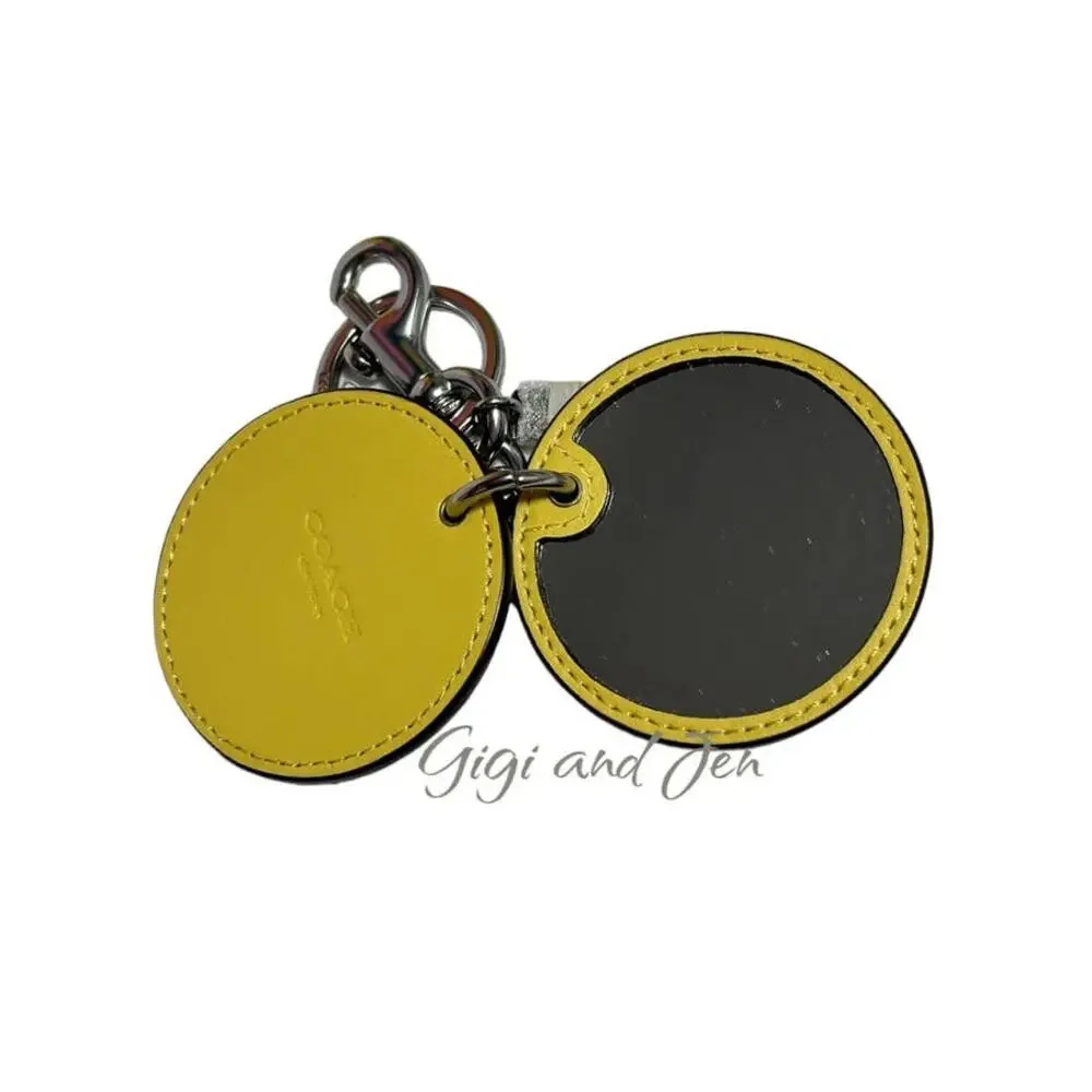 Coach Mirror Bag Charm With Mystical Floral Print